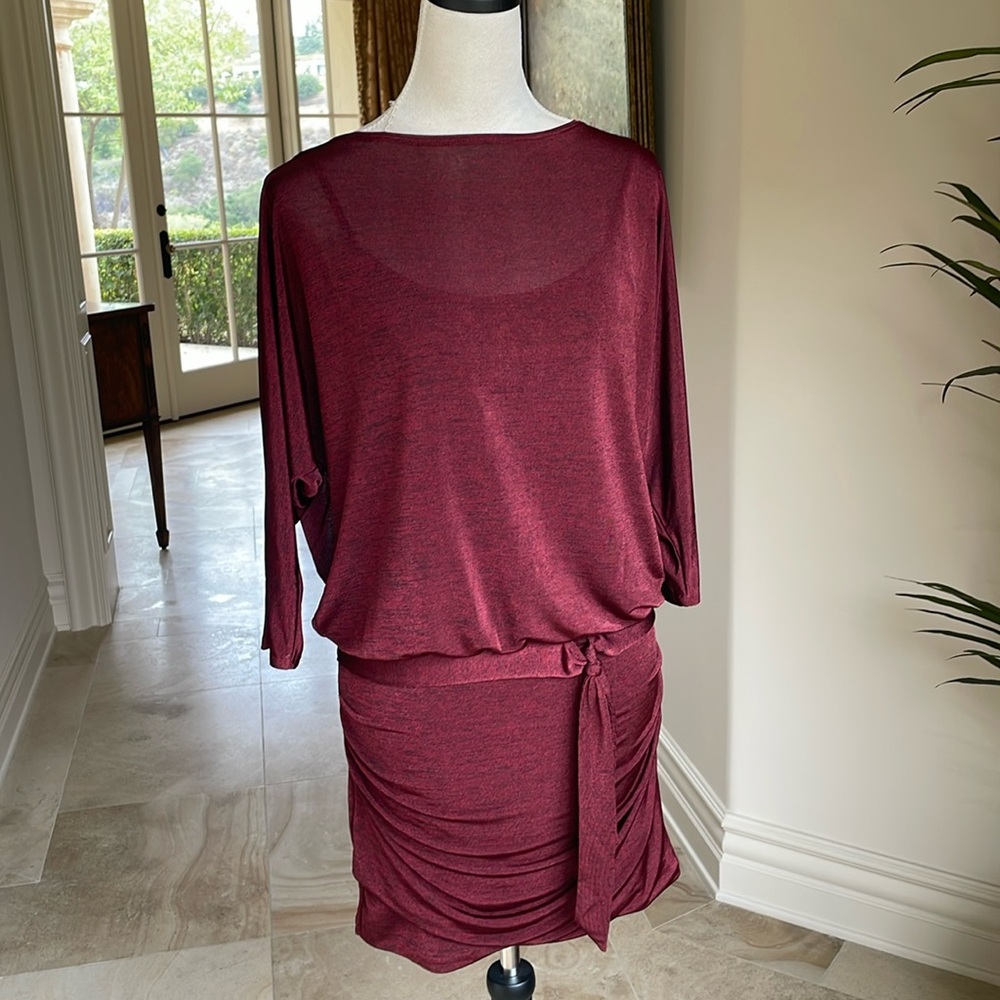 Burgundy Wine colored Mini Dress
